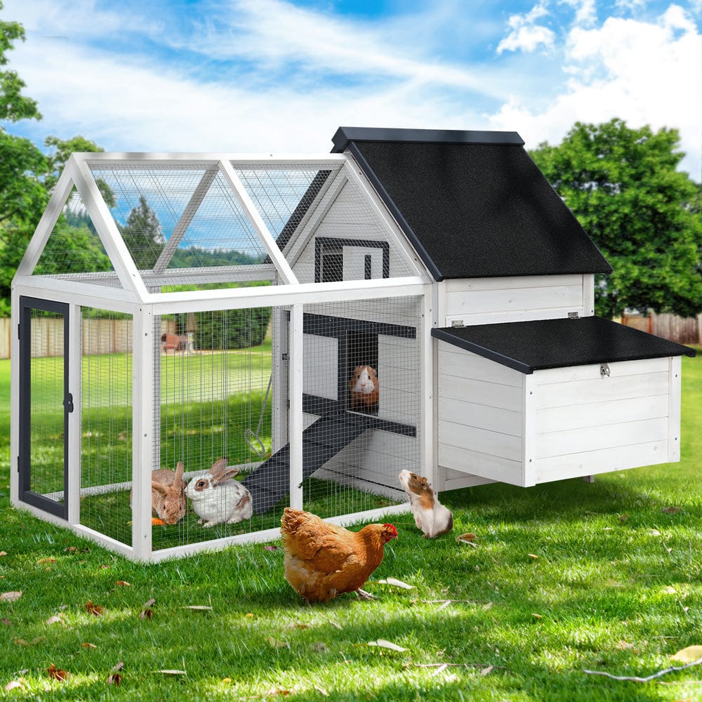 Spud Jax Petshop i.Pet Chicken Coop Rabbit Hutch Large House Run Cage XL Pet Hutch Bunny Wooden Pet Care