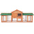 Spud Jax Petshop i.Pet Rabbit Hutch Chicken Coop Wooden Cage Pet Hutch 220cm x 52cm x 84cm Pet Care