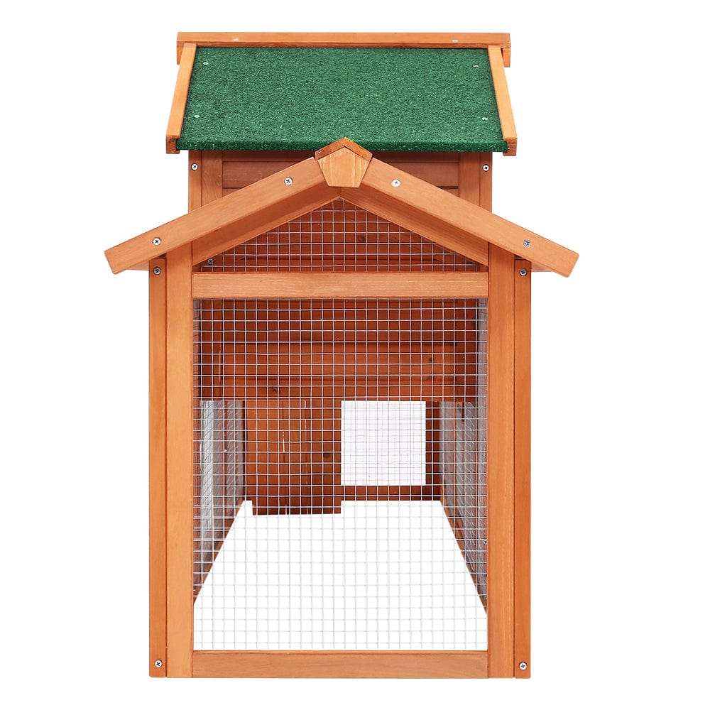 Spud Jax Petshop i.Pet Rabbit Hutch Chicken Coop Wooden Cage Pet Hutch 220cm x 52cm x 84cm Pet Care