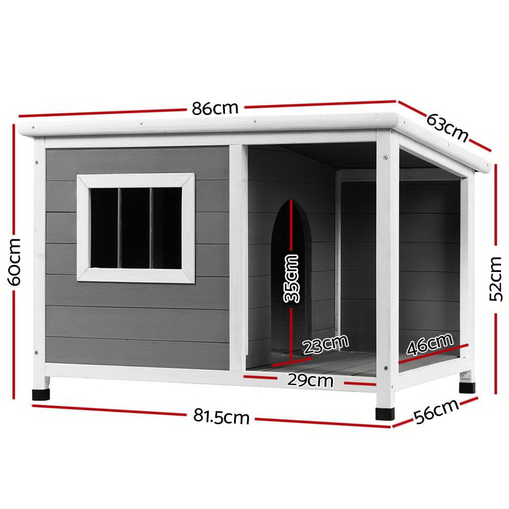 Spud Jax Petshop i.Pet Dog Kennel House Large Wooden Outdoor Pet Kennels Indoor Puppy Cabin Log Pet Care