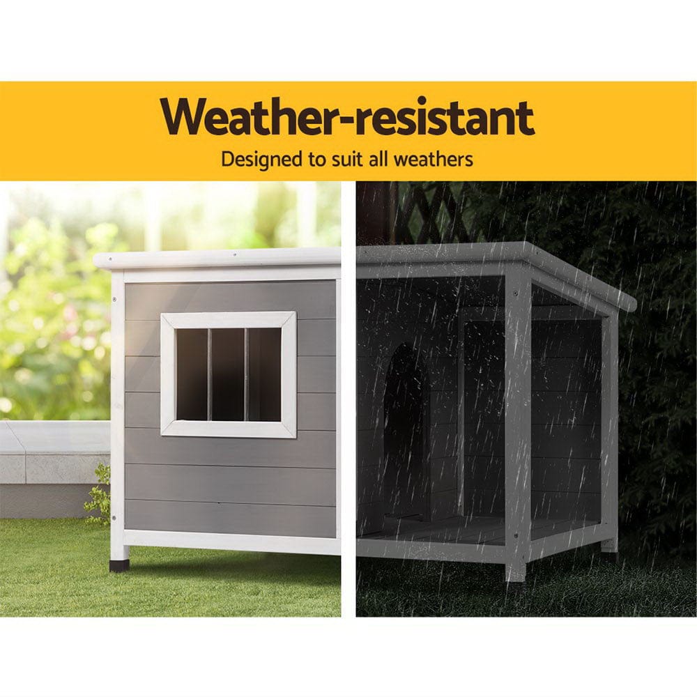Spud Jax Petshop i.Pet Dog Kennel House Large Wooden Outdoor Pet Kennels Indoor Puppy Cabin Log Pet Care