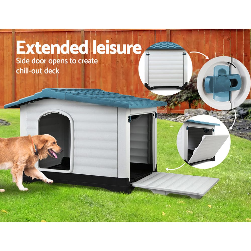 Spud Jax Petshop i.Pet Dog Kennel Kennels Outdoor Plastic Pet House Puppy Extra Large XL Outside Pet Care