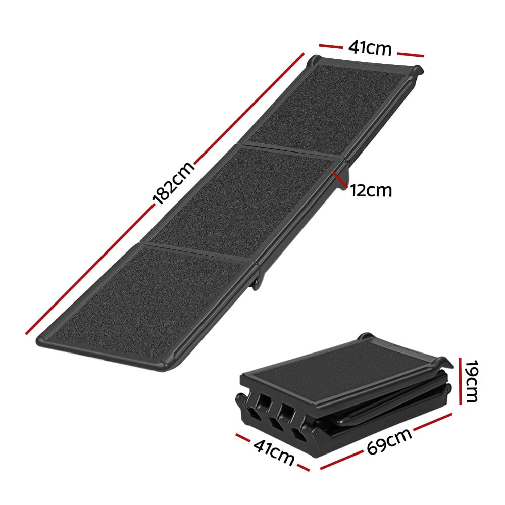 Spud Jax Petshop i.Pet Dog Ramp Pet Stairs Steps Car Travel SUV Ladder Foldable Portable Adjustable Pet Care > Dog Supplies