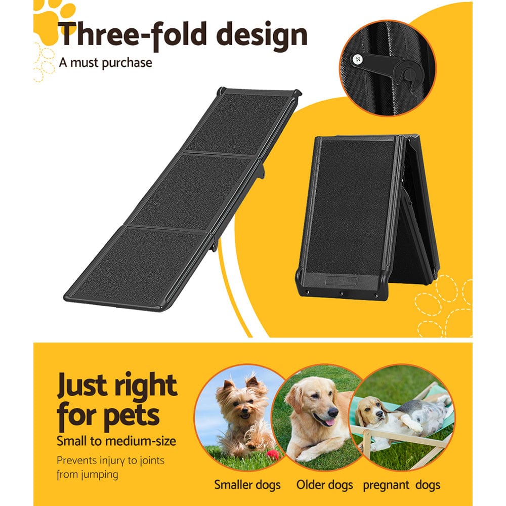 Spud Jax Petshop i.Pet Dog Ramp Pet Stairs Steps Car Travel SUV Ladder Foldable Portable Adjustable Pet Care > Dog Supplies