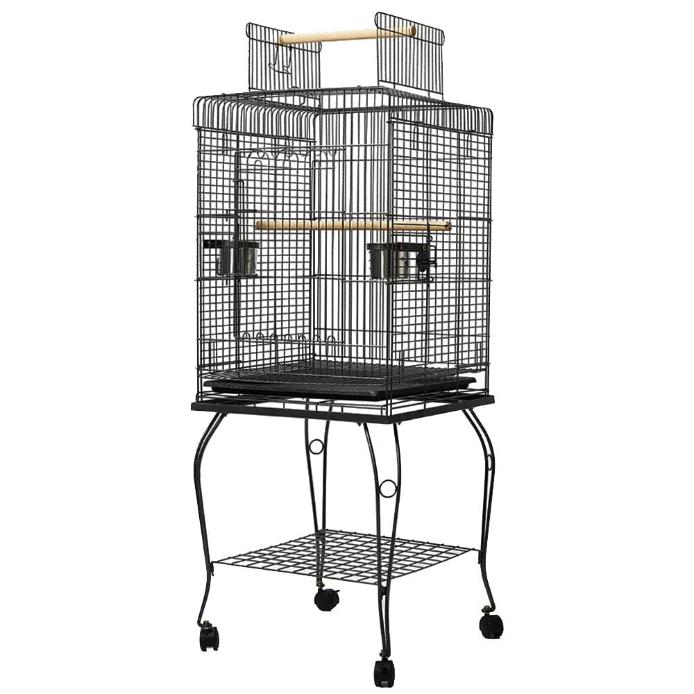 Spud Jax Petshop i.Pet Large Bird Cage with Perch - Black Pet Care