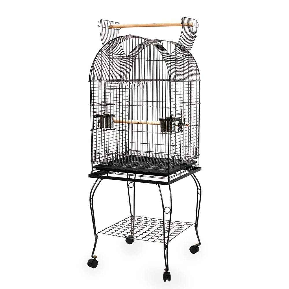 Spud Jax Petshop i.Pet Large Bird Cage with Perch - Black Pet Care