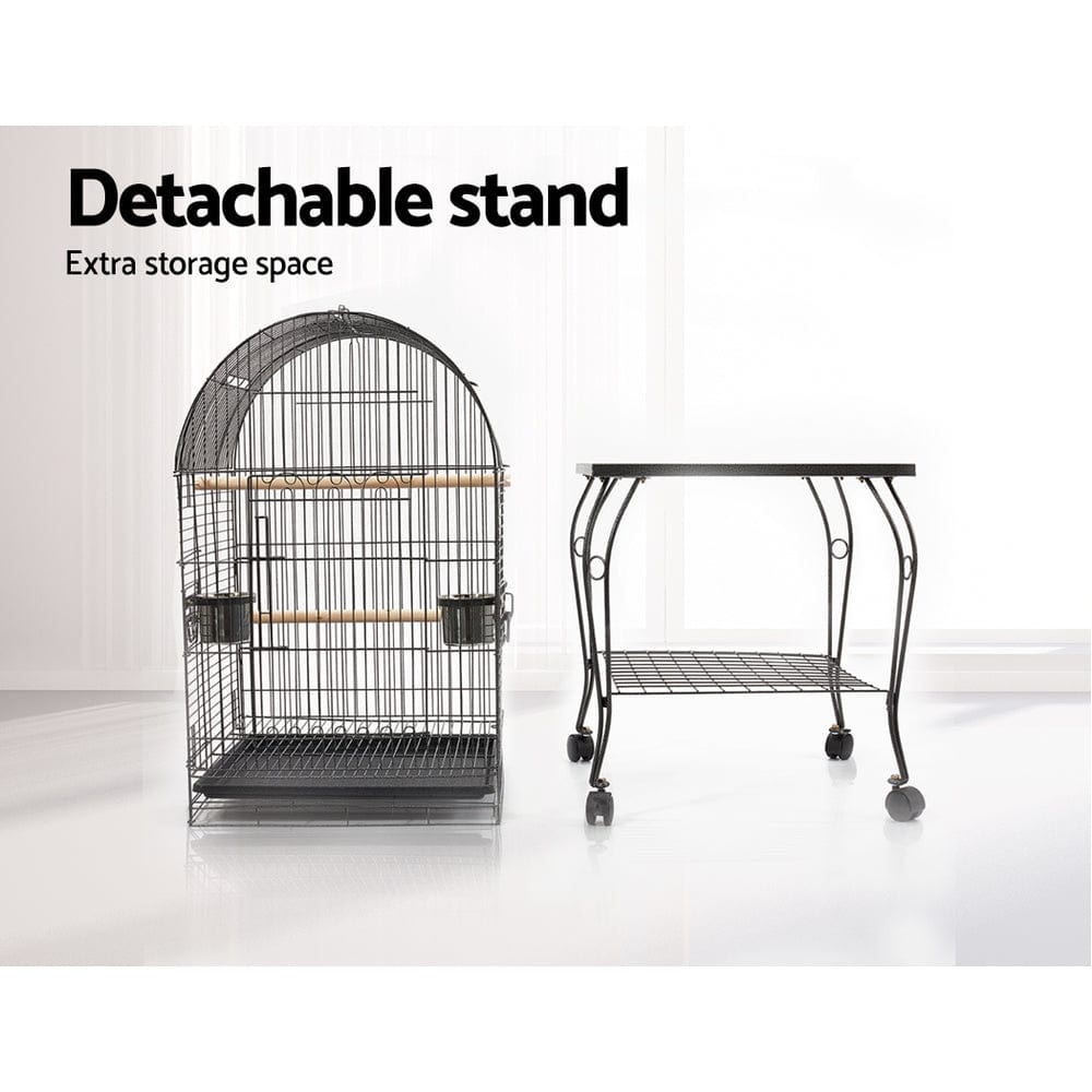 Spud Jax Petshop i.Pet Large Bird Cage with Perch - Black Pet Care