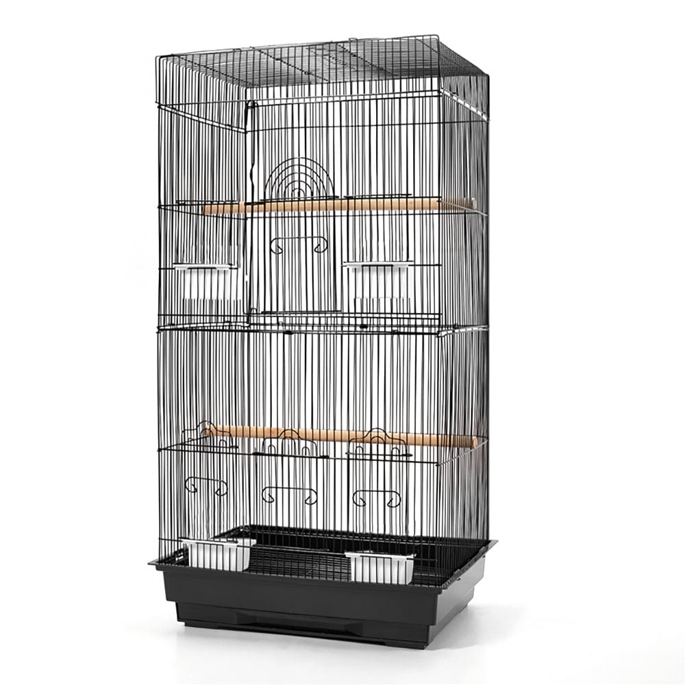 Spud Jax Petshop i.Pet Medium Bird Cage with Perch - Black Pet Care