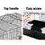 Spud Jax Petshop i.Pet Medium Bird Cage with Perch - Black Pet Care
