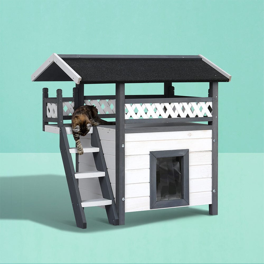 Spud Jax Petshop i.Pet Rabbit Hutch Cat House Shelter Outdoor Wooden Small Dog Pet Houses Kennel Pet Care