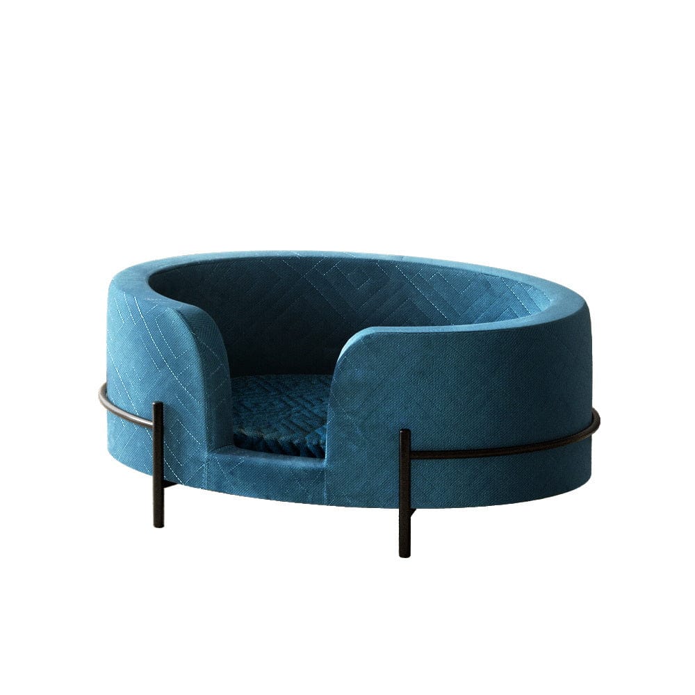 Spud Jax Petshop i.Pet Pet Bed Dog Sofa Lounge Cat Calming Couch Raised Blue Pet Care > Dog Supplies