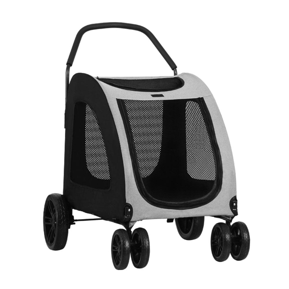 Spud Jax Petshop i.Pet Pet Dog Stroller Pram Large Carrier Cat Travel Foldable Strollers 4 Wheels Pet Care