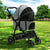 Spud Jax Petshop i.Pet Pet Stroller Pram Large Dog Cat Carrier Travel Pushchair Foldable 4 Wheels Pet Care