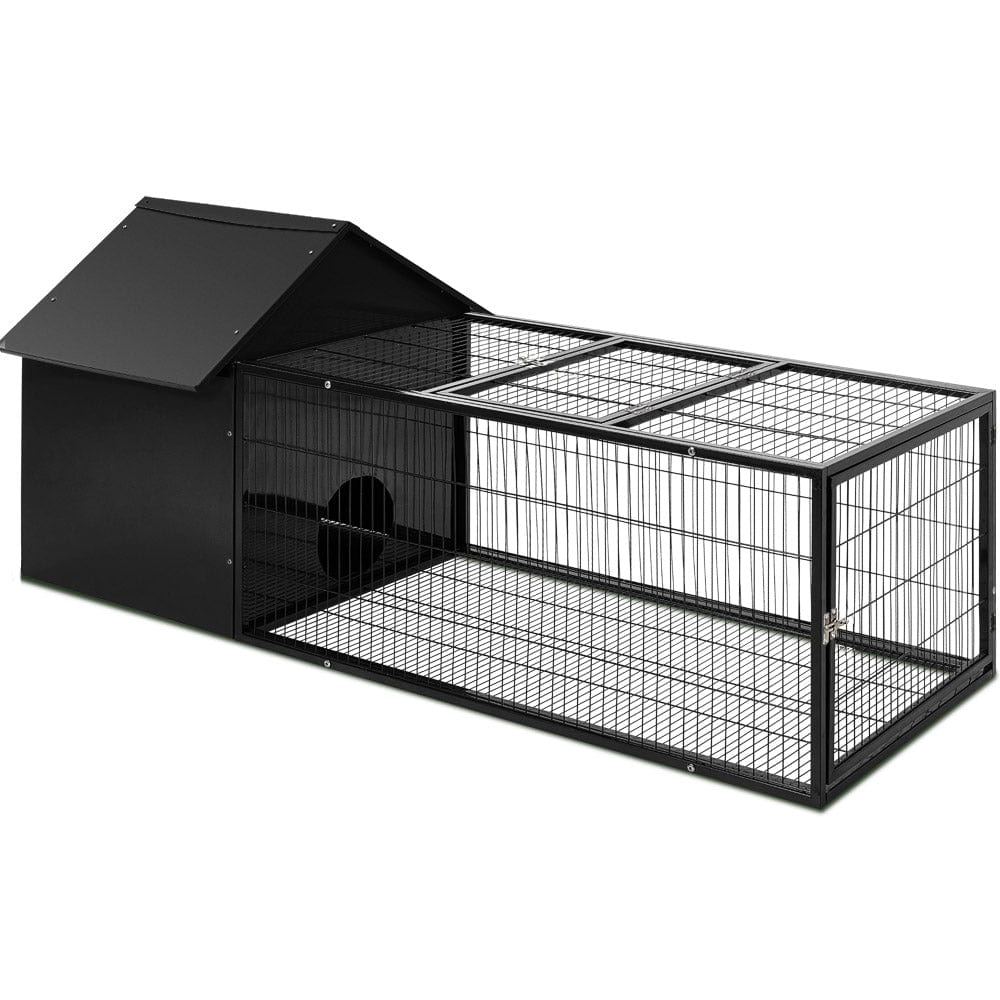 Spud Jax Petshop i.Pet Rabbit Cage Hutch Cages Indoor Outdoor Hamster Enclosure Pet Metal Carrier 162CM Length Pet Care