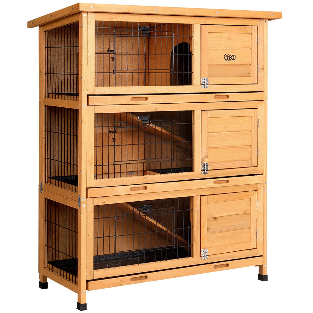 Spud Jax Petshop i.Pet Rabbit Hutch Wooden Cage Pet hutch Chicken Coop 91.5cm x 46cm x 116.5cm Pet Care