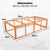 Spud Jax Petshop Paw Mate Chicken Coop Rabbit Hutch Extension Run 180 x 90 x 48cm Runey Pet Care