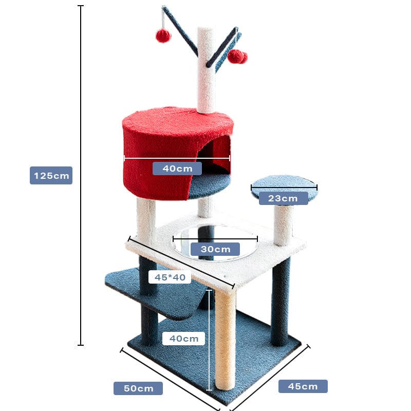 Spud Jax Petshop Pet Cat Tree Scratching Post House Furniture Toys Pet Care