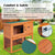 Spud Jax Petshop Rabbit Hutch Chicken Coop 92 x 45 x 82cm 2 Storey Cage Run Aria Pet Care