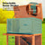 Spud Jax Petshop Rabbit Hutch Chicken Coop 92 x 45 x 82cm 2 Storey Cage Run Aria Pet Care