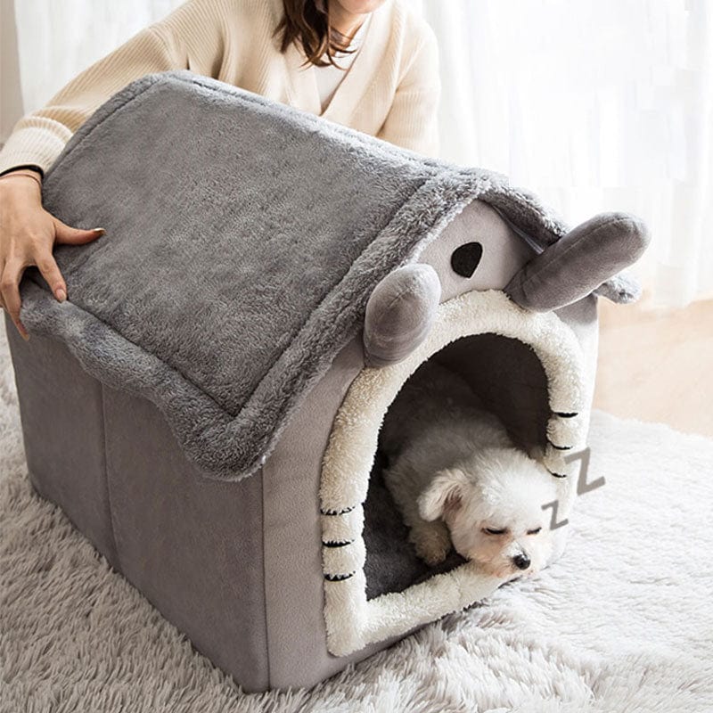 Spud Jax Petshop Small Dog House Bed Portable Cat Bed Removable Cushion Cat Cave, Foldable  Pets Puppy Kitten Rabbit Pet Care