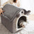 Spud Jax Petshop Small Dog House Bed Portable Cat Bed Removable Cushion Cat Cave, Foldable  Pets Puppy Kitten Rabbit Pet Care