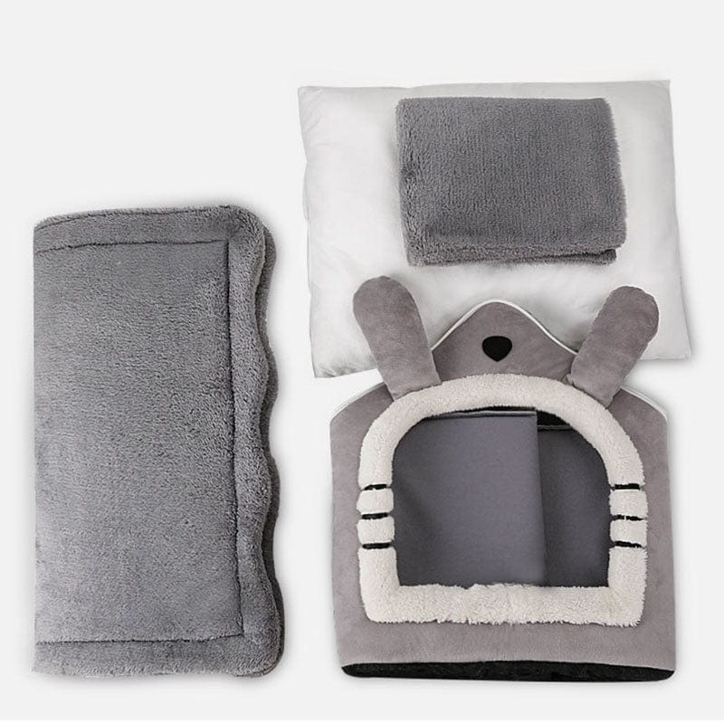 Spud Jax Petshop Small Dog House Bed Portable Cat Bed Removable Cushion Cat Cave, Foldable  Pets Puppy Kitten Rabbit Pet Care