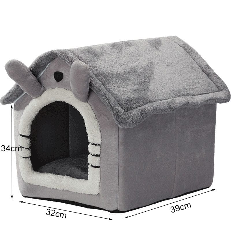 Spud Jax Petshop Small Dog House Bed Portable Cat Bed Removable Cushion Cat Cave, Foldable  Pets Puppy Kitten Rabbit Pet Care