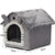 Spud Jax Petshop Small Dog House Bed Portable Cat Bed Removable Cushion Cat Cave, Foldable  Pets Puppy Kitten Rabbit Pet Care