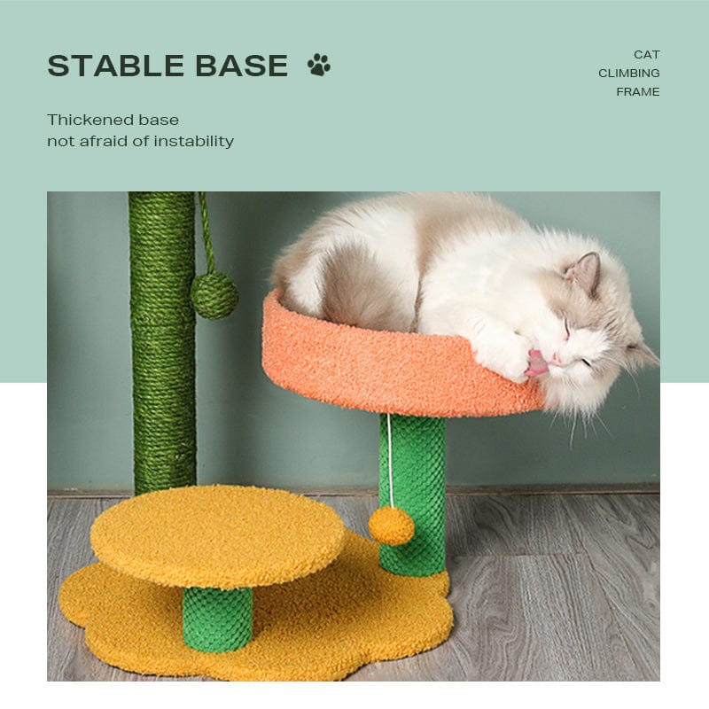 Spud Jax Petshop Sun flower cat climbing frame cat scratching post toy Pet Care