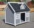 Spud Jax Petshop YES4PETS Grey Large Timber Pet Dog Puppy Wooden Cabin  Kennel Timber House Pet Care