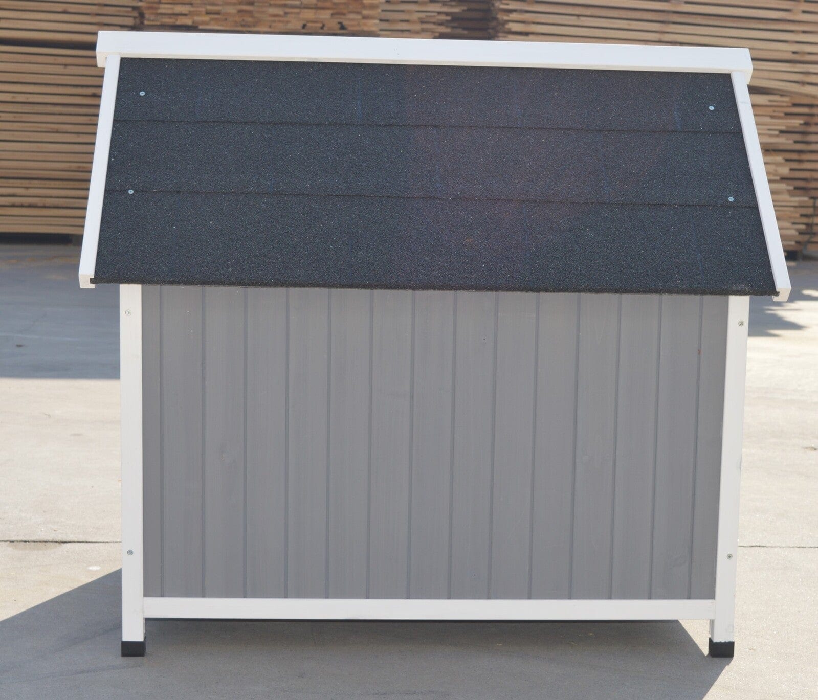 Spud Jax Petshop YES4PETS Grey Large Timber Pet Dog Puppy Wooden Cabin  Kennel Timber House Pet Care