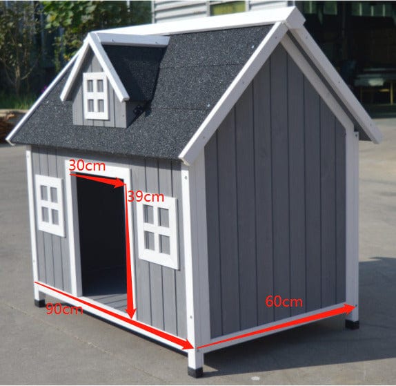 Spud Jax Petshop YES4PETS Grey Large Timber Pet Dog Puppy Wooden Cabin  Kennel Timber House Pet Care
