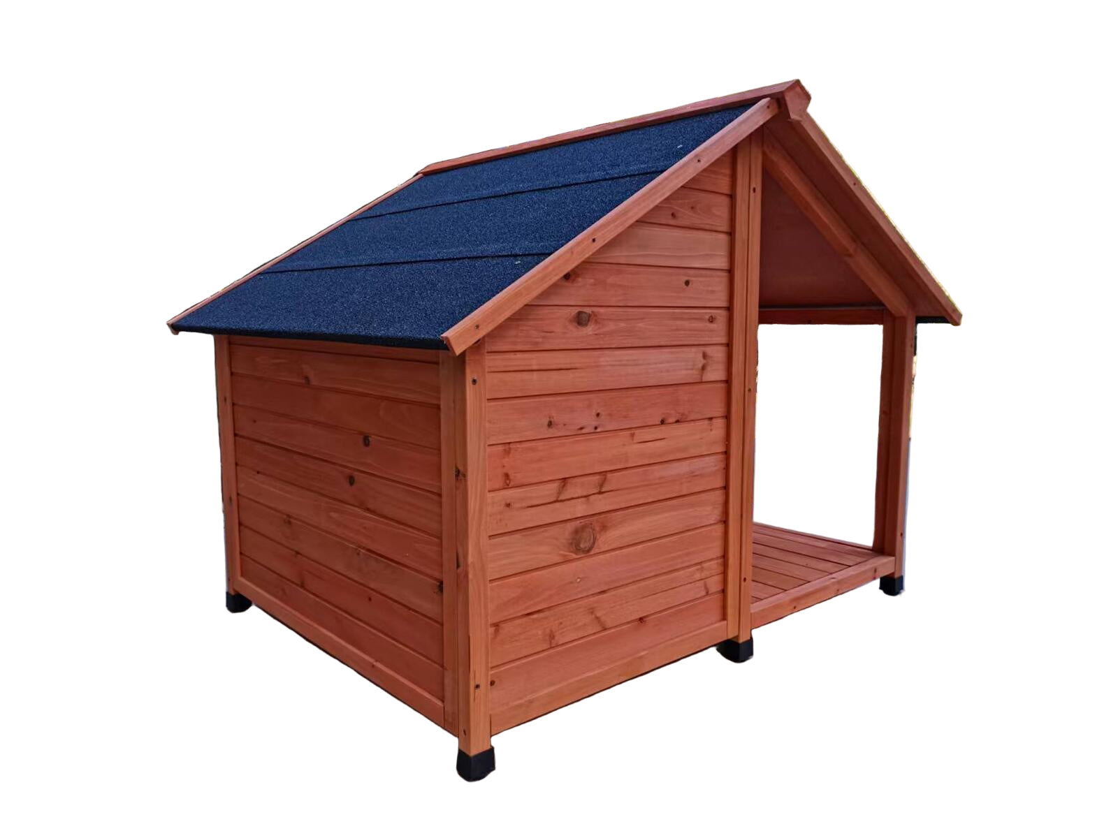 Spud Jax Petshop YES4PETS L Timber Pet Dog Kennel House Puppy Wooden Timber Cabin 130x105x100cm Brown Pet Care