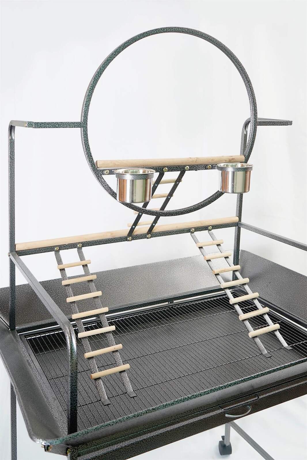 Spud Jax Petshop YES4PETS Large Bird Cage Parrot Playpen Gym Toy Stand With Ladder On Wheels Pet Care > Bird