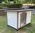 Spud Jax Petshop YES4PETS M Timber Pet Dog Kennel House Puppy Wooden Timber Cabin With Stripe White Pet Care