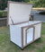 Spud Jax Petshop YES4PETS M Timber Pet Dog Kennel House Puppy Wooden Timber Cabin With Stripe White Pet Care