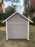 Spud Jax Petshop YES4PETS XL Timber Pet Dog Kennel House Puppy Wooden Timber Cabin With Door Grey Pet Care