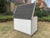 Spud Jax Petshop YES4PETS XL Timber Pet Dog Kennel House Puppy Wooden Timber Cabin With Stripe White Pet Care
